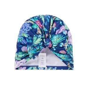 Janie and Jack NWT Blue Floral Recycled Swim Headwrap. Size 4-5.